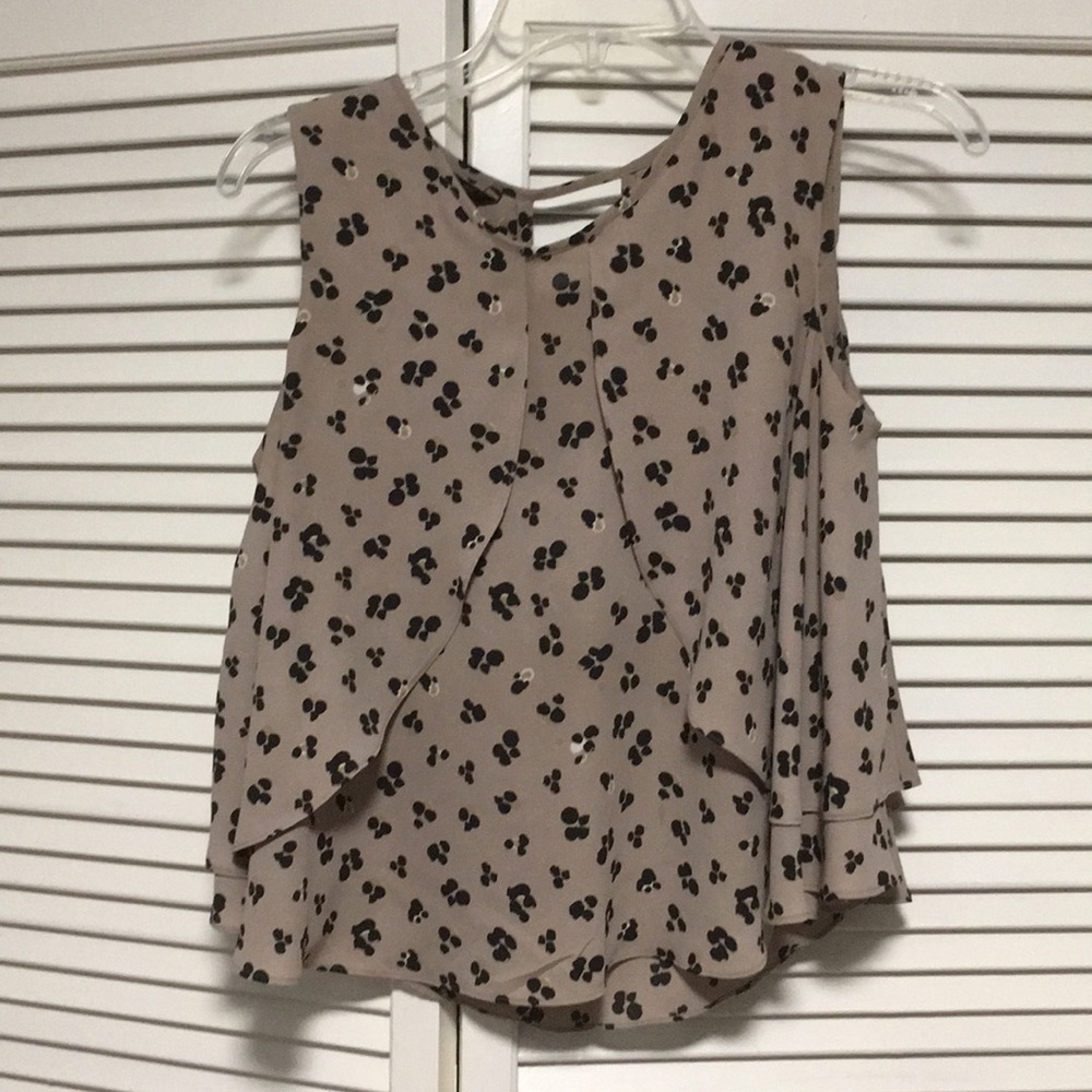 Zara Sleeveless Chiffon Blouse